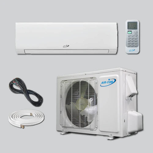 Air-Con Blue Hyper 24000 BTU 21 SEER Hyper Heat Mini Split Air Conditioner 15ft Lineset & Wiring