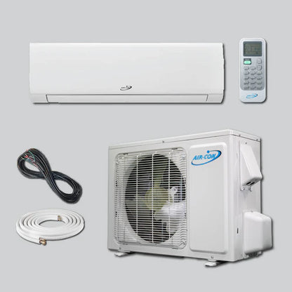 Air-Con Blue Hyper 18000 BTU 21 SEER Hyper Heat Mini Split Air Conditioner 15ft Lineset & Wiring