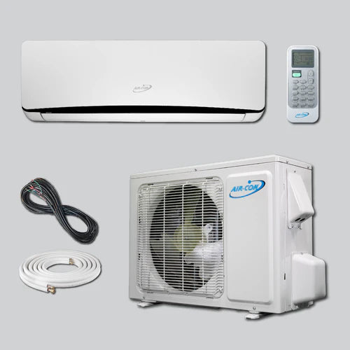 Air-Con Titanium 9000 BTU Ductless Mini Split Air Conditioner Heat Pump System 19 SEER 110-120V